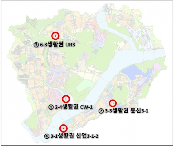 LH세종특별본부 6월 공급공고 토지 위치도