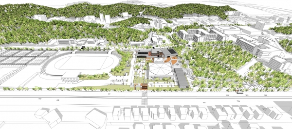 스포츠 콤플렉스 설계 공모작