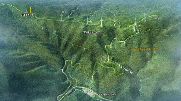 영월 에코윈드 풍력발전 조감도