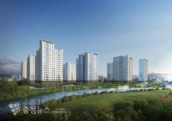 아산 해링턴 플레이스 스마트밸리 투시도