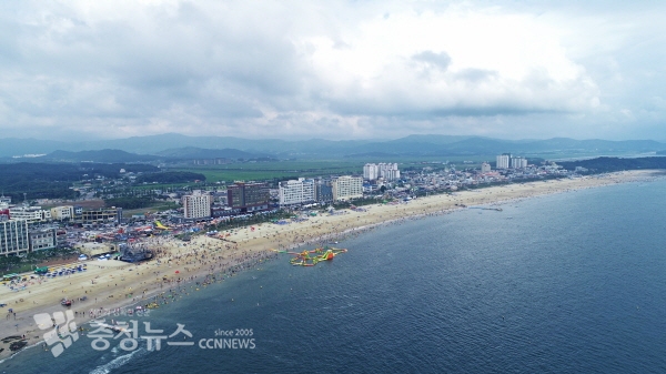 가족 단위 휴식의 최적지, 대천해수욕장 모습