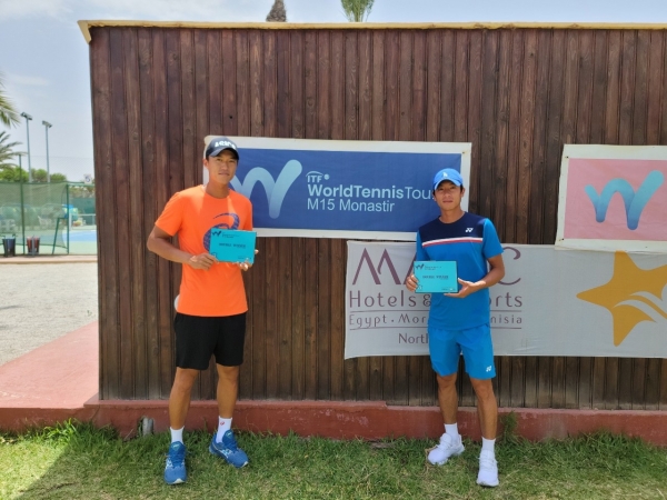 세종시청 테니스팀 소속 국가대표 남지성-홍성찬조.