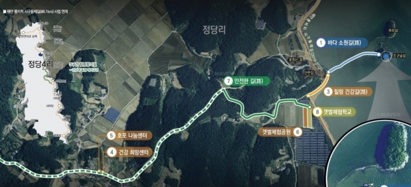 일반농산어촌개발 사업 계획도 (호포권역)