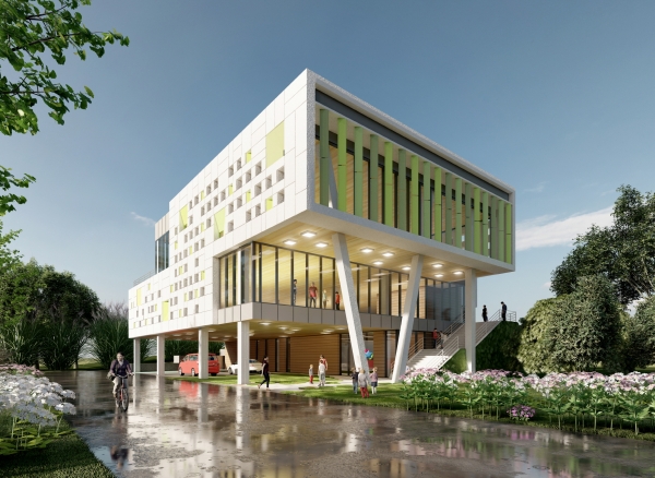 안면상상도서관 생활SOC복합화시설 조감도