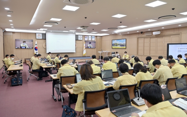공주시 7월중 업계획보고회 개최 모습