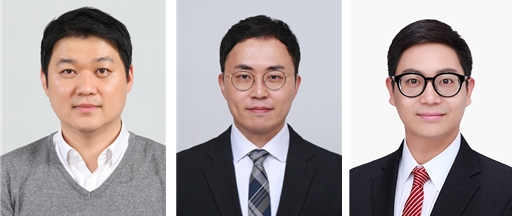 (좌측부터) 고려대학교 전자및정보공학과 천성우 조교수, 한양대학교 전자컴퓨터통신공학과 김종석 박사, 카이스트 바이오 및 뇌공학과 박성준 교수