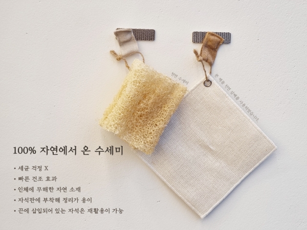 ‘창업! 창업을해보자’ 팀의 자석수세미 제품 설명.