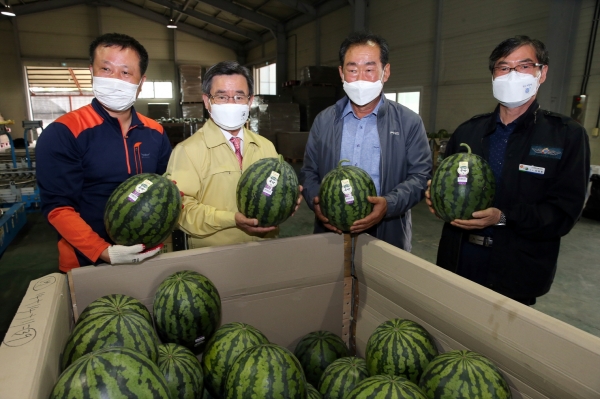 서래야수박 홍보 모습