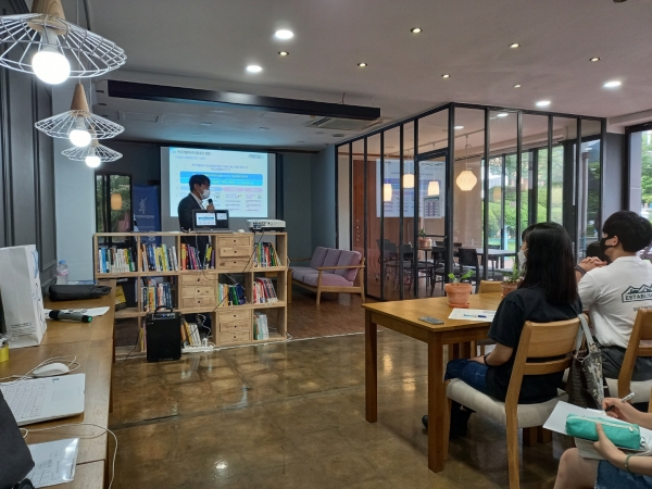 지난 5일 교내 잡(Job)생각 스터디카페에서 ‘2021 연구개발특구진흥재단 찾아가는 채용 설명회’를 열었다.