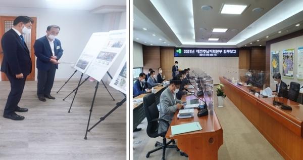 업무보고 사진, 쪽방촌 현황브리핑/현장순시 사진