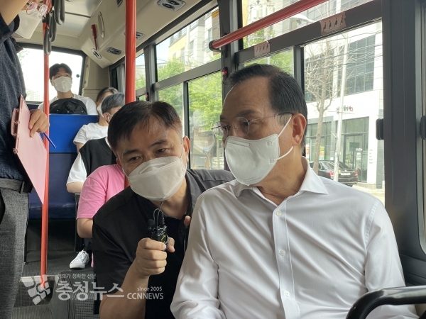 주요 시정 현장방문(3번 버스노선)