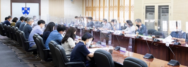 배재대 성장위원회의 개최 모습