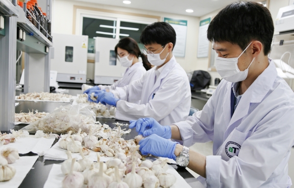 한국농수산식품유통공사, 농산물 안전성 검사 모습