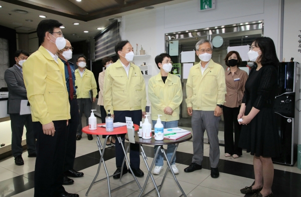 설동호 교육감, 학원 및 태권도장 등 학생대상 시설 합동 점검