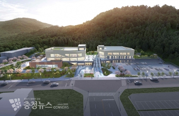 지역 균형발전 사업 중에 하나인 가족복합커뮤니티센터 조감도.