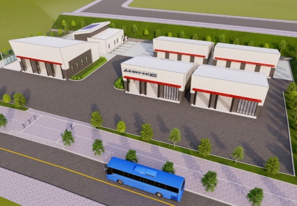 “세종시 자율주행 실증 지원시설” 조감도
