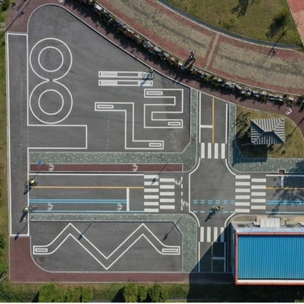 자전거 교통안전체험 교육장 항공사진