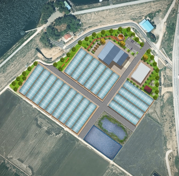 내수면 양식단지 조감도