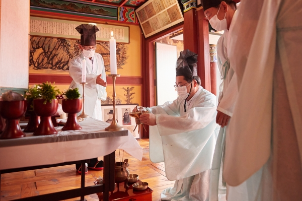 만전당 홍가신 선생 제480주년 탄신제 거행 장면