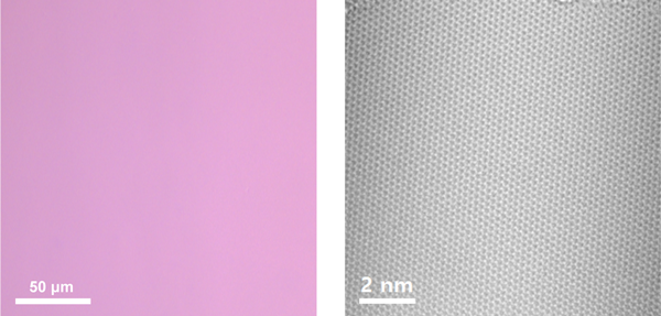 무결점 그래핀의 모습