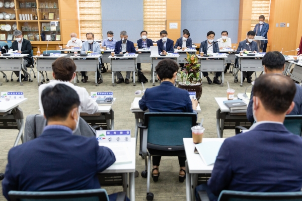 청양군 2022도 신규시책 보고회 개최 모습