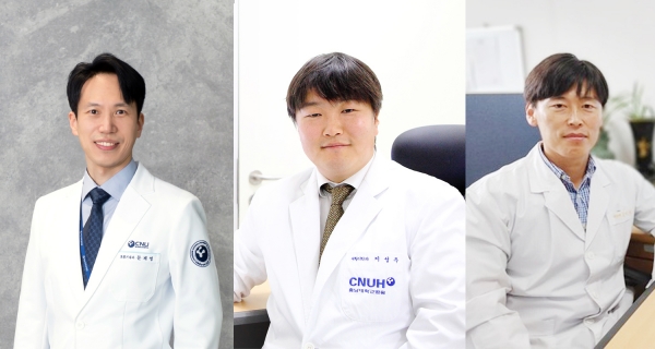 (왼쪽부터) 문재영 교수, 지성주 교수, 김국성 교수