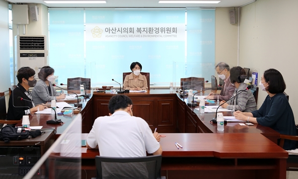 아산시의회 복지환경위원회 종합사회복지관 간담회