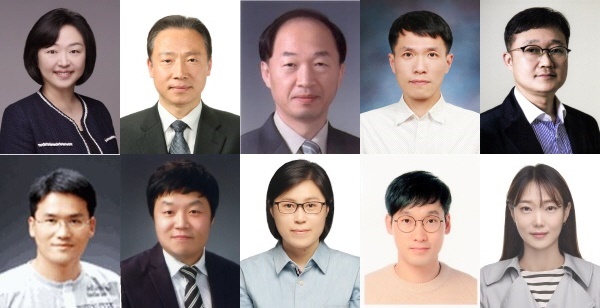 (왼쪽부터 ; 윗줄)구혜경, 김형일, 노인식, 민경국, 박종선 교수 (아랫줄)유신재, 최장영 교수,김종임, 이강인 연구원, 박소정 박사과정생