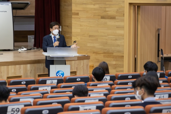14일, 청사 2층 대강당에서 학생연합회 한울 소통‧공감마당이 열리고 있다.