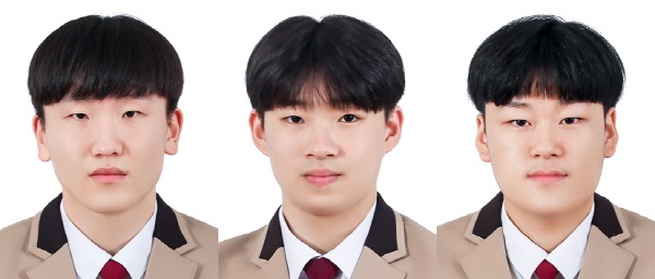(왼쪽부터) 김성훈, 우정호, 이승우 학생