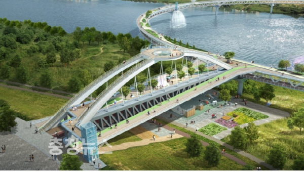 종점부(중앙공원 측) 접속교