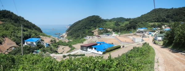 어촌뉴딜 사업 도내 1호 준공지인 근흥면 가의도북항 모습.