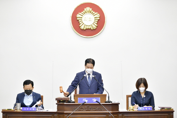 공주시의회 임시회 개회식 모습