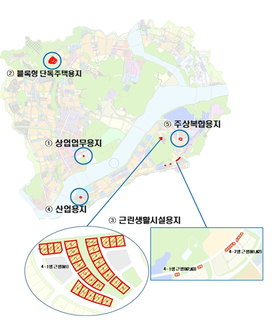 공급공고 대상토지 위치도