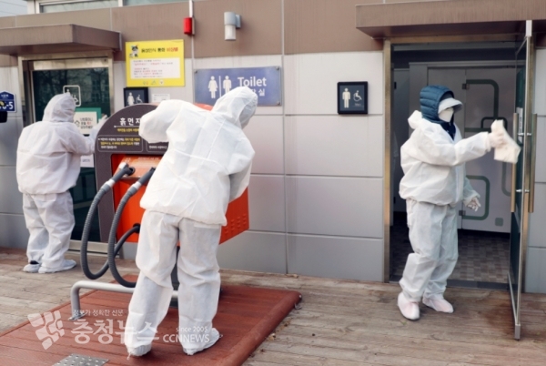 한솔동 통장협의회와 방역활동 펼쳐