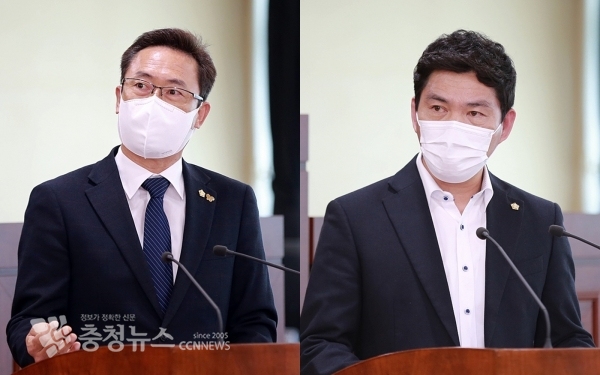 좌측으로 부터 홍성표.이상덕의원