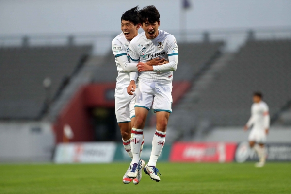 아산vs대전3대4승(아산이순신) 이현식골세레머니