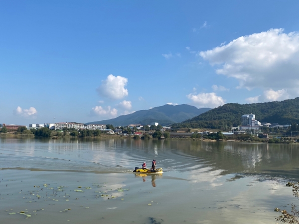 녹조제거제 살포(입장지)