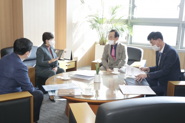 박상돈 천안시장 한국도로공사 본사 방문