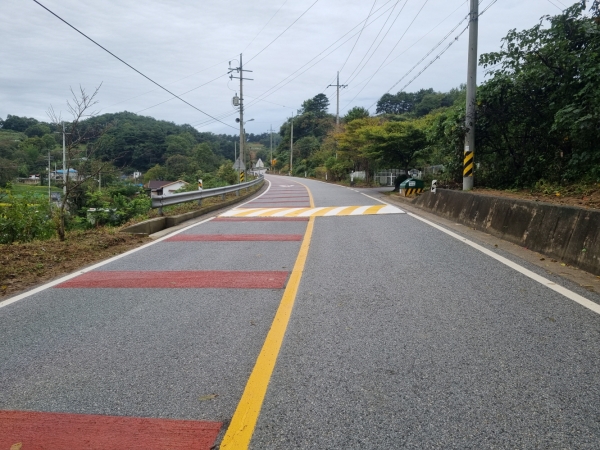 2021 도로정비 평가 구간인 ‘시도 12호(송악 강장~유곡)’