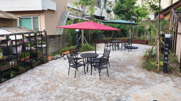 대전 서구 도시재생 사업 일환으로 서구와 주민이 함께 꾸민 ‘정림동 수밋들 쉼터’ 모습