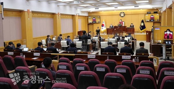 3일 서산시의회 제267회 원포인트 임시회 개회식 모습