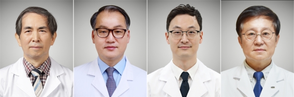 좌측부터 을지대학교의료원 우준희, 신형식, 오상훈, 김동욱 교수