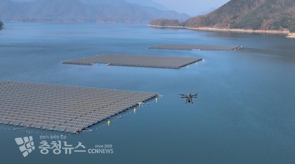 드론실증 모습(사진=제천시)