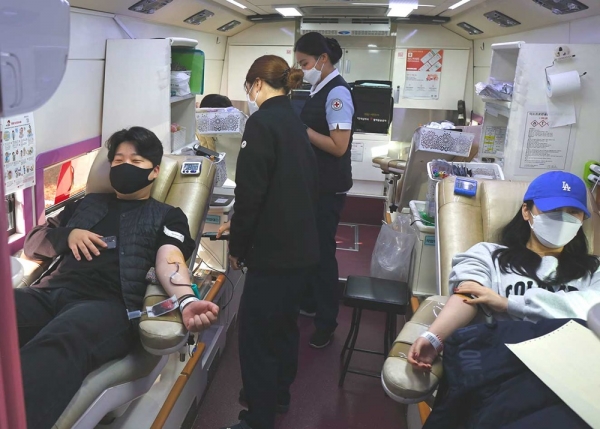 대한적십자사와 사랑의 ‘K-헌혈’ 동참 모습