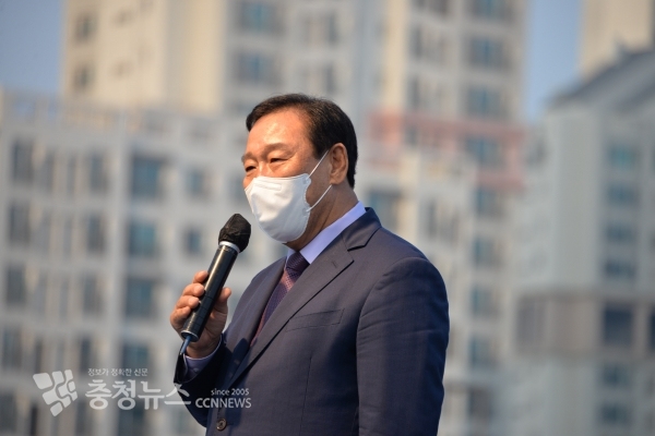 축사하는 최민호 국민의 힘 세종시당 위원장