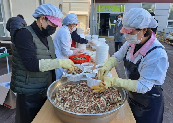 24일 대전 지역 보훈가족 위해 불고기 200인분(400kg) 후원