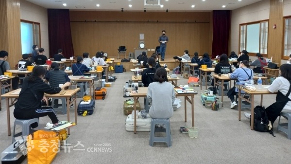 한밭대 디자인계열 실기고사 모습. / 충청뉴스DB