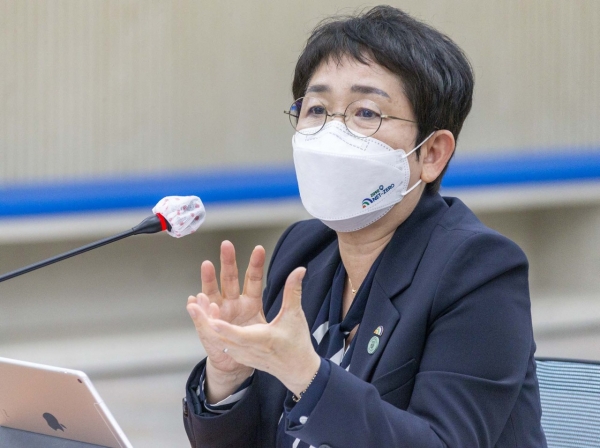 지난2일 행복기본계획 수립 연구용역 최종보고회 개최 모습