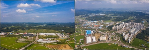 (좌)서산인더스밸리, (우)서산테크노밸리